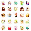 50 Pieces Paper Stickers Of Cartoon Food Cats And Dogs STIC-R001-16-2