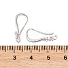 Rack Plating Brass Cubic Zirconia Earring Hooks KK-S374-05P-06-3