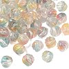Two-tone Transparent Glass Beads GLAA-H041-02-2
