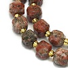 Natural Red Sesame Jasper Beads Strands G-I376-D30-01-3