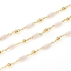 3.28 Feet Handmade Natural Rose Quartz Beaded Chains X-CHC-E021-01D-1