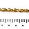 Electroplated Strong Magnetic Synthetic Hematite Beads Strands G-P518-02F-4