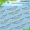 DICOSMETIC 20Pcs 2 Colors 201 Stainless Steel Connector Charms STAS-DC0012-22-4