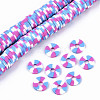 Handmade Polymer Clay Beads Strands CLAY-R091-8mm-01-4