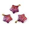 Lampwork Pendants GLAA-T023-06K-2