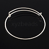 Adjustable Iron Expandable Bangle Making BJEW-YW0001-03RG-2