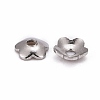 Tarnish Resistant 5-Petal 316 Surgical Stainless Steel Bead Caps STAS-N030-03P-4