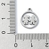 304 Stainless Steel Charms STAS-C097-37P-3
