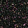 Spray Painted Glass Seed Beads SEED-F005-10A-05-3