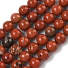Natural Red Jasper Bead Strands G-K153-B19-8mm-2