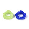 Opaque Acrylic European Beads OACR-Q197-07-2