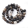 Natural Fire Crackle Agate Beads Strands G-S346-8mm-05-2