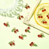 30Pcs Glass & Acrylic Beaded Charms PALLOY-CJ0003-03-5