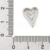 Brass Micro Pave Clear Cubic Zirconia Slide Charms ZIRC-I068-30P-3