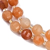 Natural Red Aventurine Beads Strands G-G182-B36-03-4