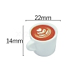 Resin Miniature Coffee Cup Ornaments LS-PW-WG14105-02-1