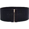 PU Leather Wide Elastic Corset Belts AJEW-WH0248-16C-1