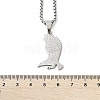 304 Stainless Steel Eagle Pendant Necklaces NJEW-H055-06P-5