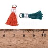 Polycotton(Polyester Cotton) Tassel Pendant Decorations FIND-T052-13-3