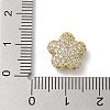 Rack Plating Brass Micro Pave Cubic Zirconia Beads KK-L224-023G-3