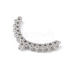 Rack Plating Brass Micro Pave Clear Cubic Zirconia Chandelier Component Link KK-C019-26P-3