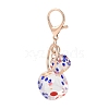 Dice Shape Plastic Keychain KEYC-L028-01G-2