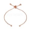 Rack Plating Brass Cable Chain Link Bracelet Making KK-TAC0016-05RG-1
