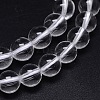 Round Natural Grade AA Quartz Crystal Beads Strands X-G-H1648-8mm-01N-AA-2