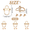 WADORN 10 Sets Zinc Alloy Bag Hanger for Purse Making Supplies DIY-WR0001-22-3