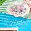200Pcs 10 Colors Crackle Glass Beads Strands GLAA-TA0003-31D-6