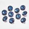 Faceted Glass Rhinestone Charms RGLA-F051-8mm-001BB-1