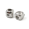 Brass Clear Cubic Zirconia Beads KK-D106-10P-2
