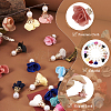  32Pcs 16 Colors Flower Chiffon Pendants FIND-TA0003-41-12