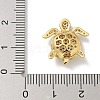 Brass Micro Pave Clear Cubic Zirconia Beads KK-M300-02G-01-3