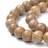 Natural Silver Line Jasper Beads Strands G-P451-02A-C-3