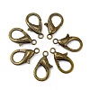 Tibetan Style Alloy Lobster Claw Clasps LS-PALLOY-O027-AB01-5