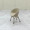 Plastic Rattan Chair Tea Table Decorations  Miniature Ornaments PW-WG75ED7-04-1