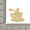 Blended Coffee Alloy Enamel Pendants ENAM-B038-01G-02-3