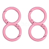 Spray Painted Alloy 8-shaped Keychain Clasps PW-WGE4E28-02-1