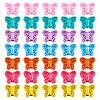  56Pcs 7 Colors Spray Painted Alloy Beads FIND-TA0002-99-2