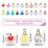 SUNNYCLUE 40Pcs Transparent Glass Globe Pendant GLAA-SC0001-34-2