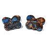 Butterfly Assembled Natural Bronzite and Natural & Synthetic Gemstone Beads G-N330-56-3