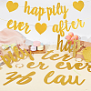 Glitter Word Love Laughter and Happily Ever After Paper Hanging Banner AJEW-WH0413-45-4