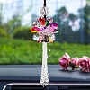 Glass Flower Pendant Decorations PW-WG637EB-08-1