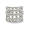 304 Stainless Steel Cuff Rings for Women RJEW-M019-50P-2