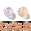 UV Plating Transparent Acrylic Beads OACR-Z013-17-4