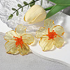 Flower Transparent Acrylic Stud Earrings FS-WGF3DA5-04-1