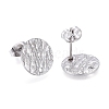 Non-Tarnish 304 Stainless Steel Stud Earring Findings X-STAS-M228-U01-01P-2