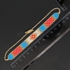 Miyuki Seed Braided Bead Bracelet BJEW-P269-32-3