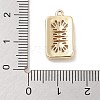 Brass with Clear Cubic Zirconia Pendants KK-Z061-21C-G-3